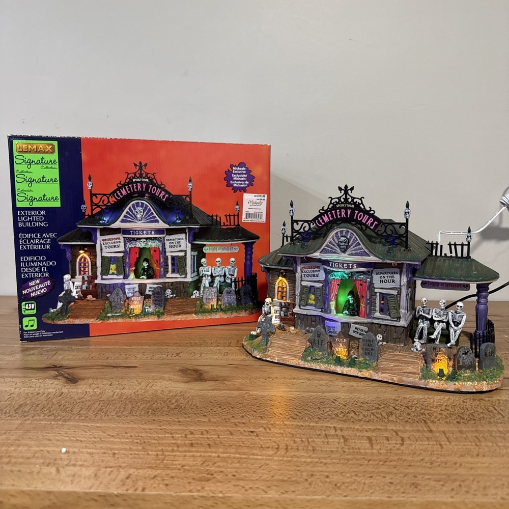 Lemax Halloween Signature Collection 2012 Spookytown Cemetery Tours #25327